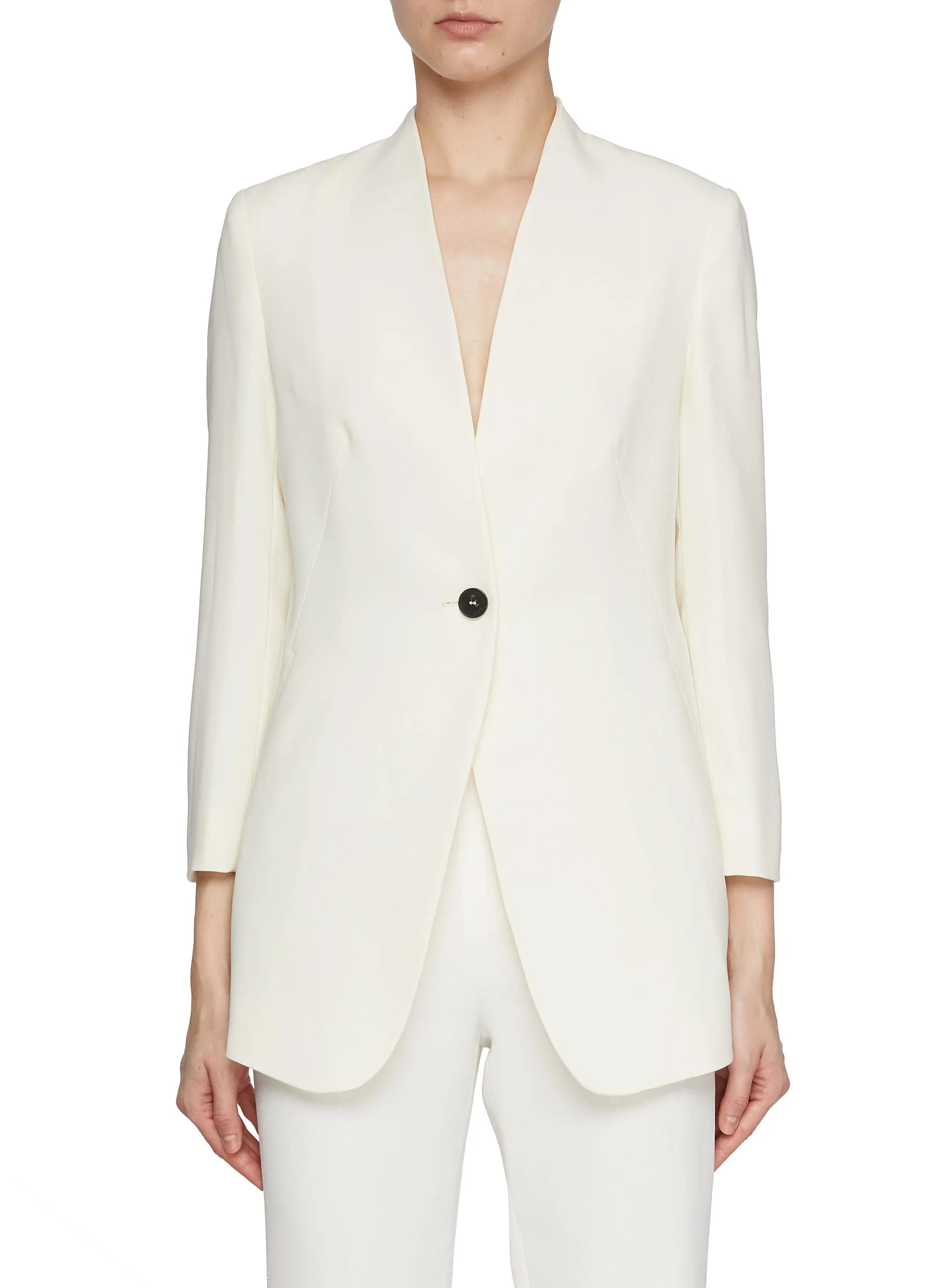 -----------MARELLA ---- ------------ ----Collarless Single Breasted Blazer --