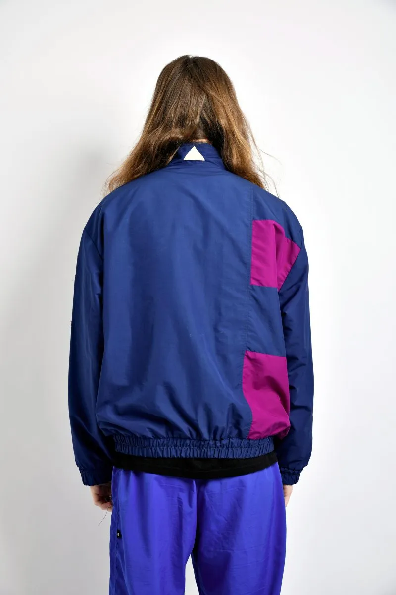 80s vintage windbreaker blue