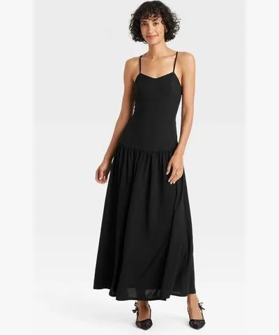 A New Day Women's Maxi Drop Waist Dress