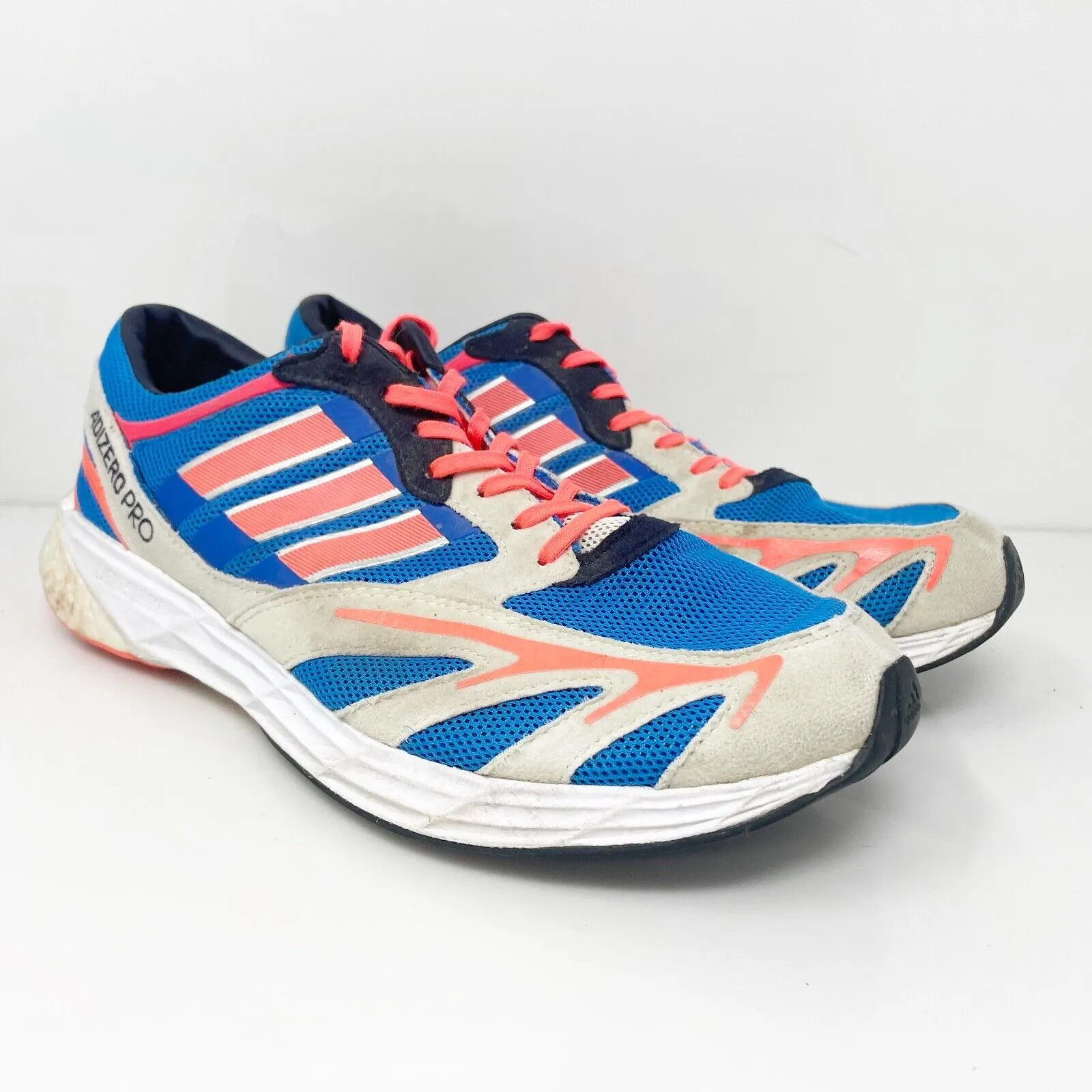 Adidas Mens Adizero Pro V1 DNA GW2751 Blue Running Shoes Sneakers Size 8.5