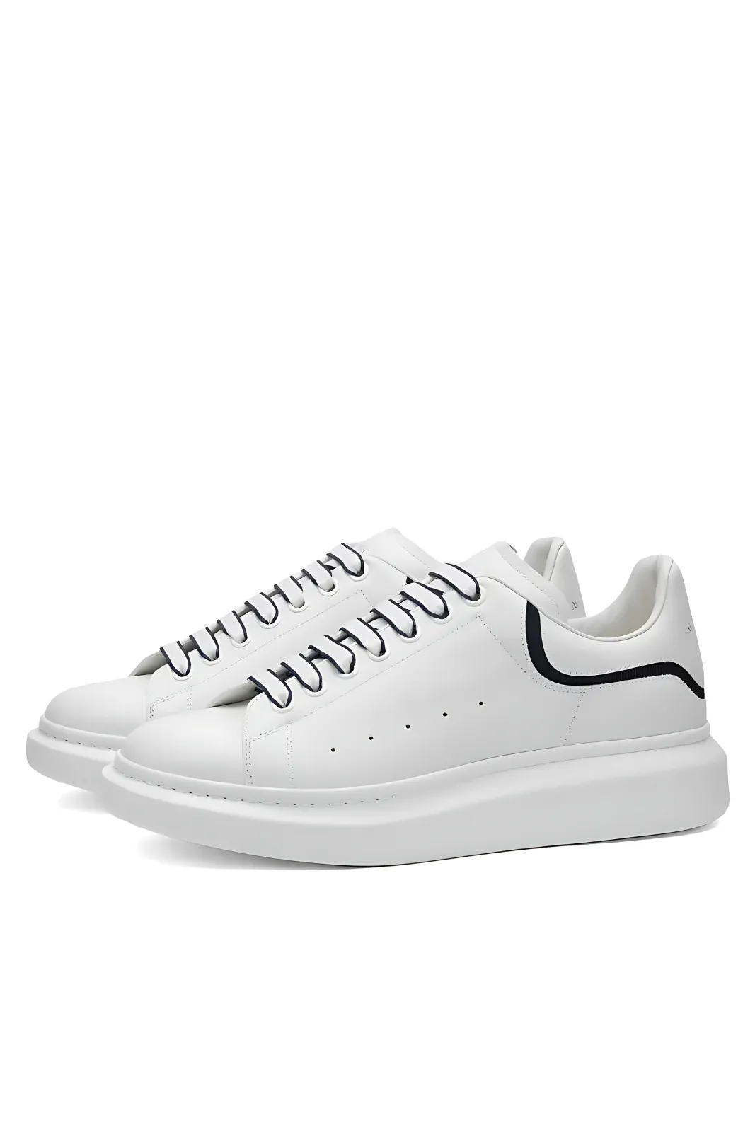 Alexander McQueen Neoprene Canvas White Black Sneakers