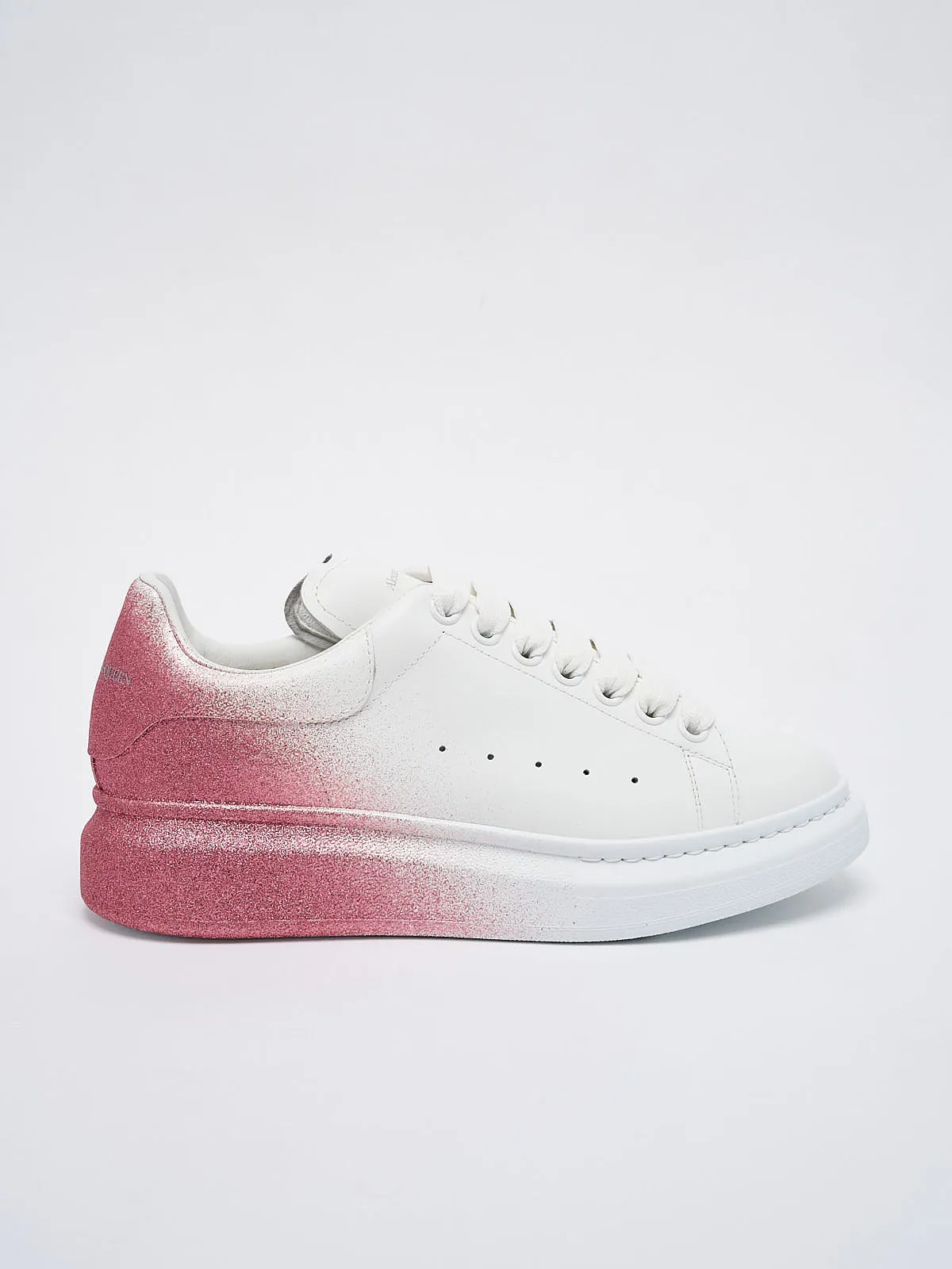 Alexander Mcqueen Oversized Gradient-effect Sneakers In White/pink