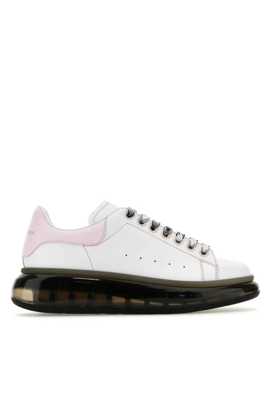 Alexander McQueen Printed Lace Clear Sole Oversized Sneakers