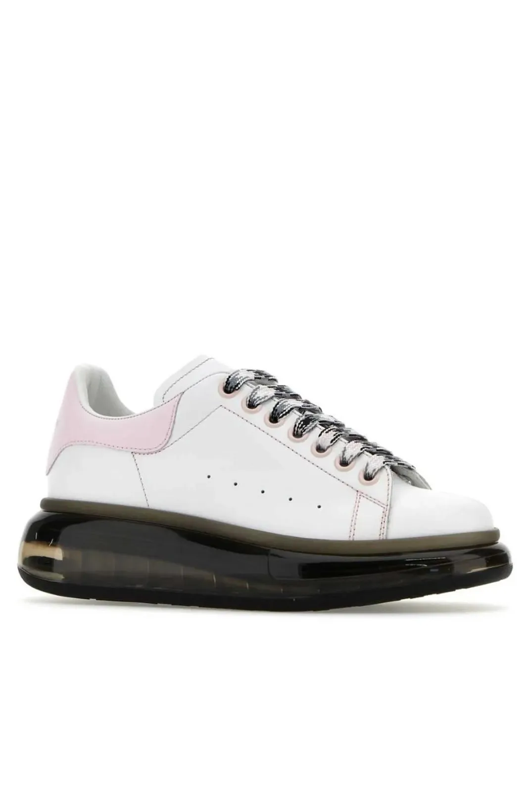 Alexander McQueen Printed Lace Clear Sole Oversized Sneakers