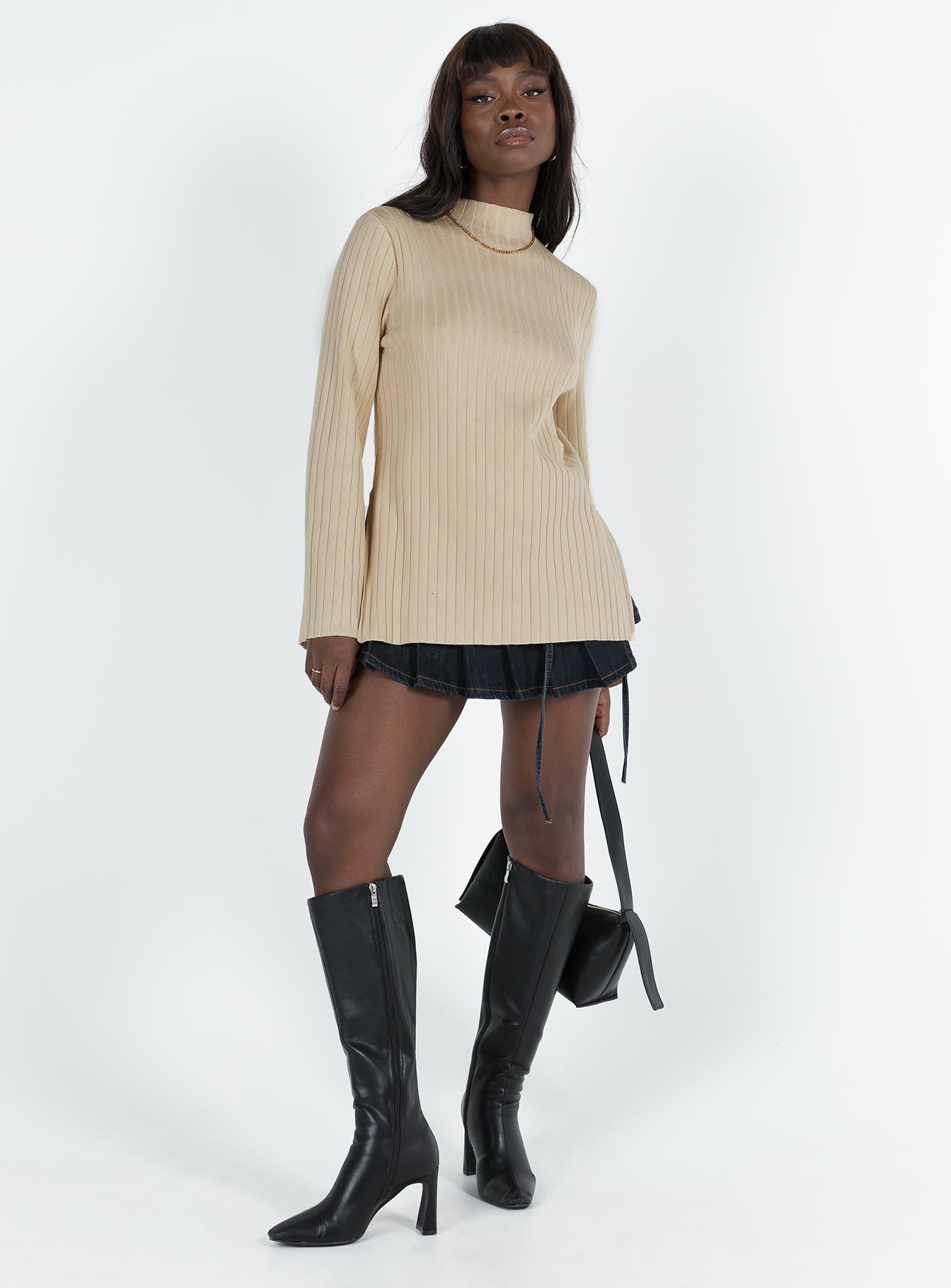 Allen Ribbed Sweater Cream