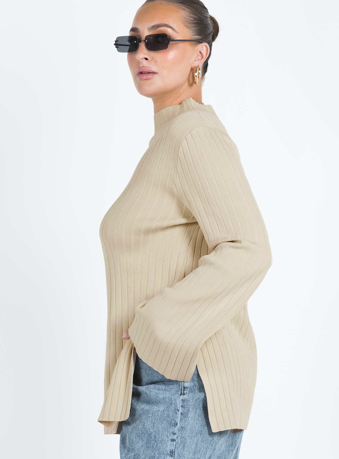 Allen Ribbed Sweater Cream