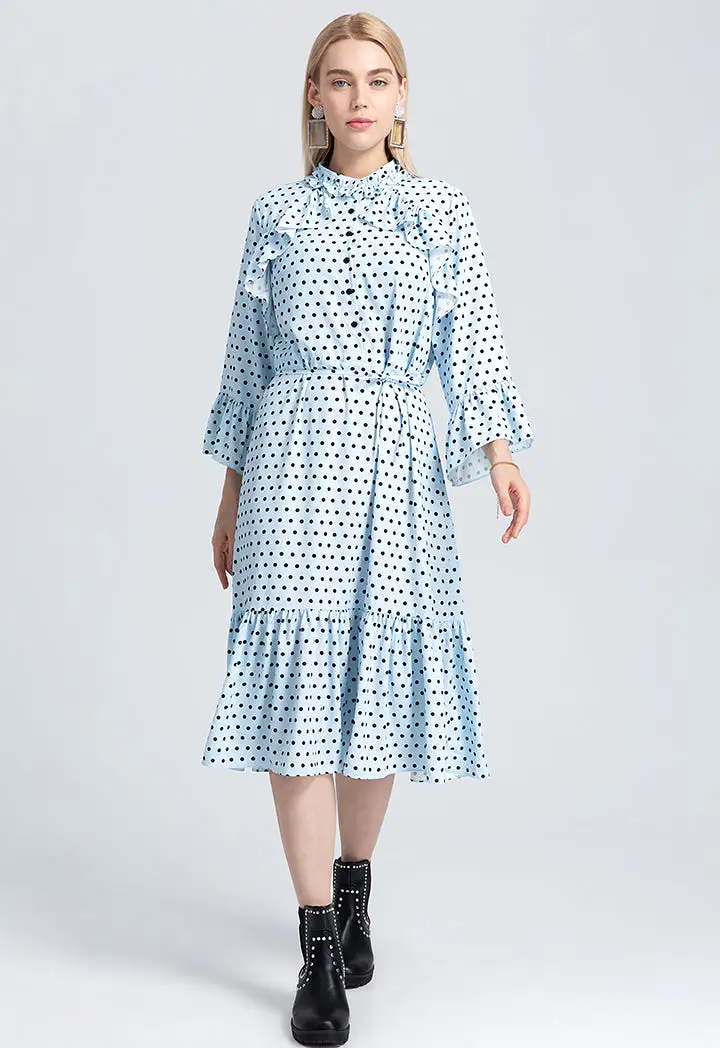 Allover Polka Dots Dress