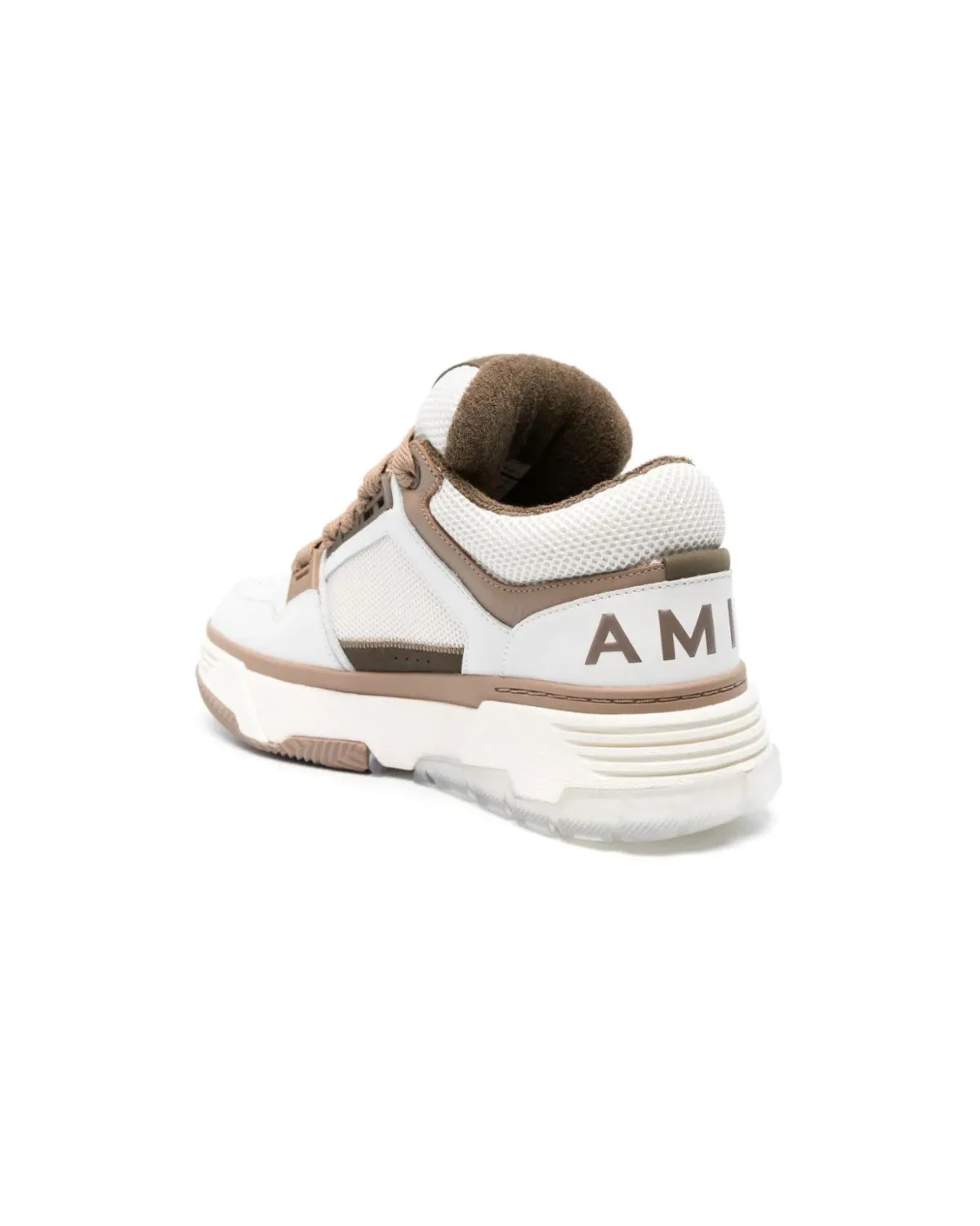 Amiri Ma-1 panelled sneakers ivory- brown