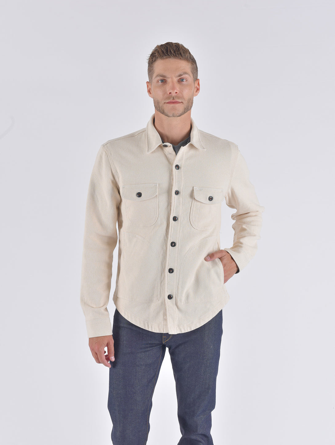 Anvil Shirt Jacket - Ivory