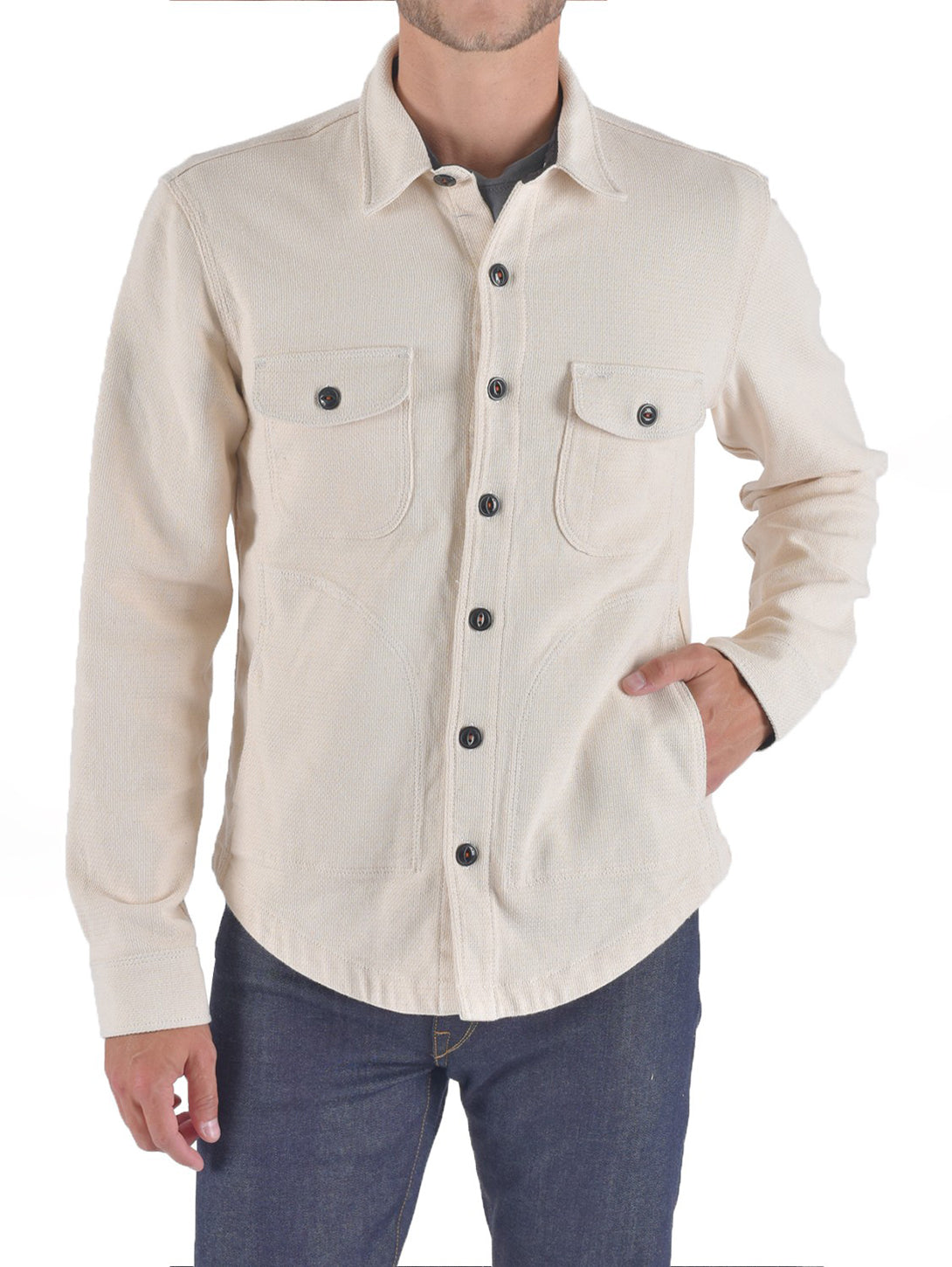 Anvil Shirt Jacket - Ivory