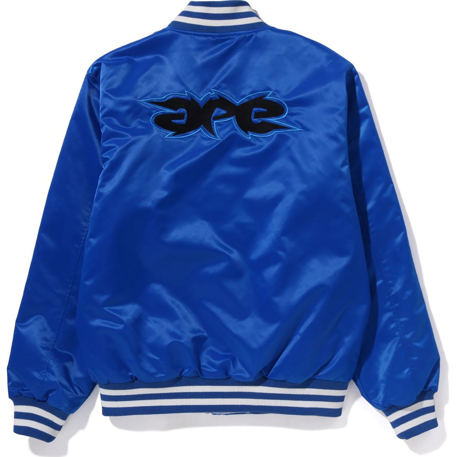 APE RELAXED FIT NYLON VARSITY JACKET MENS