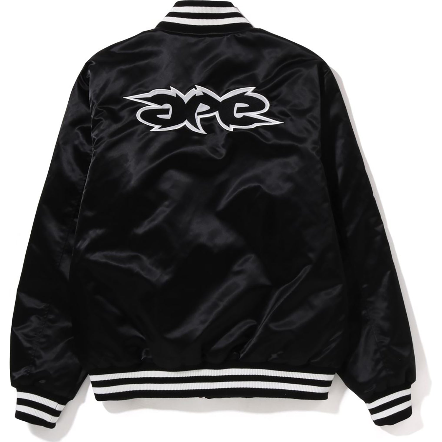 APE RELAXED FIT NYLON VARSITY JACKET MENS