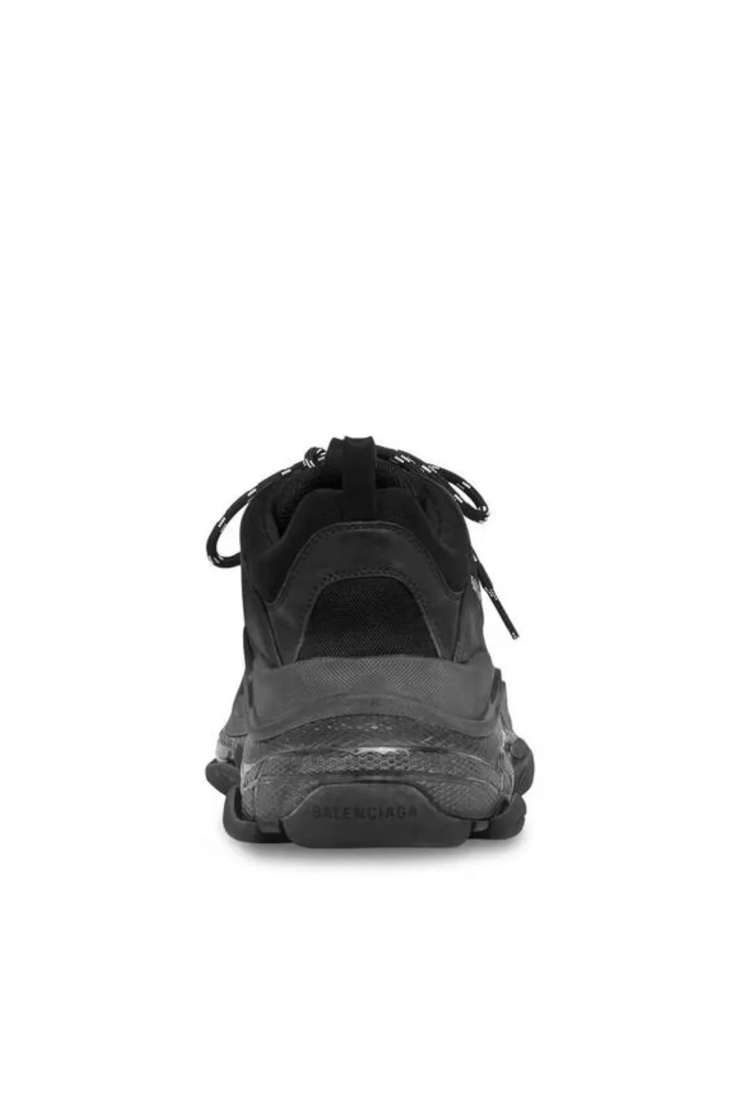 Balenciaga Triple S Clear Sole in Black Sneakers