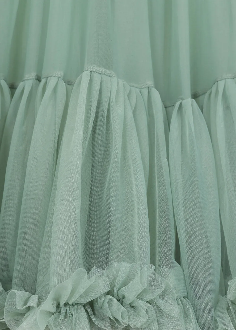 Banned 50's Petticoat Long Sage Green