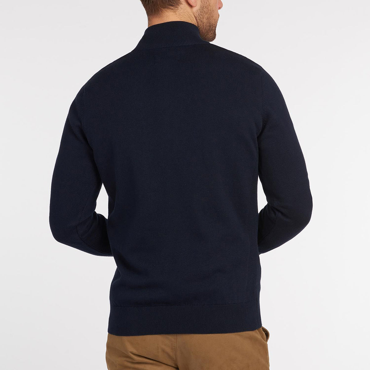 Barbour - Cotton Half Zip Jumper in Navy