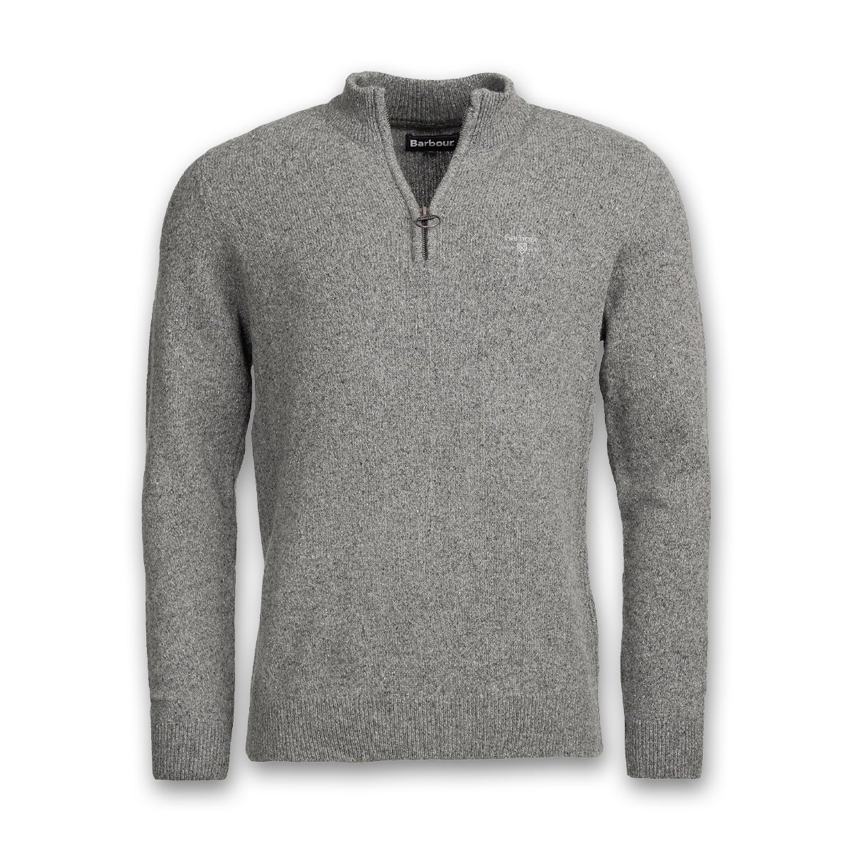 Barbour - Tisbury Half Zip Sweater in Grey