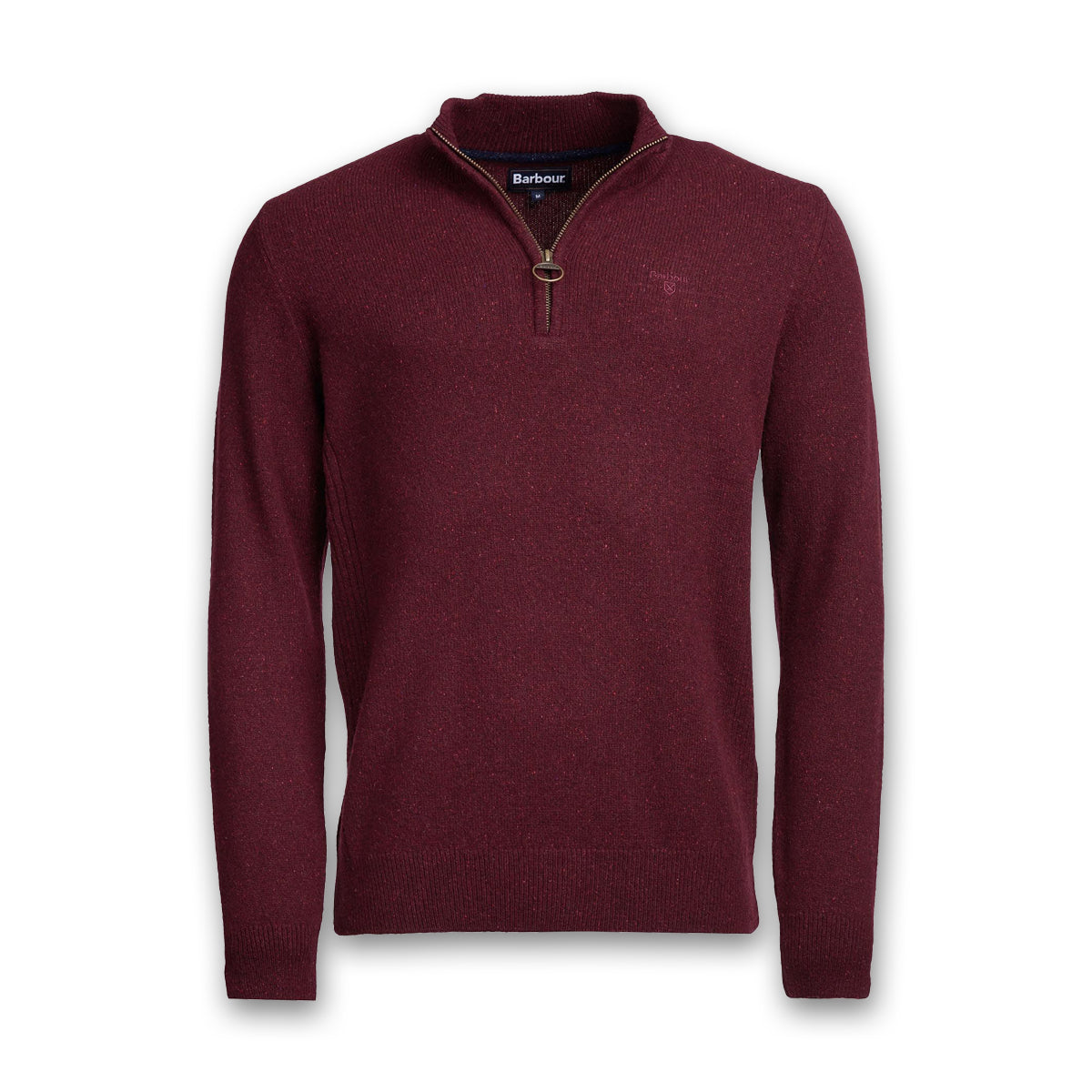 Barbour - Tisbury Half Zip Sweater in Ruby