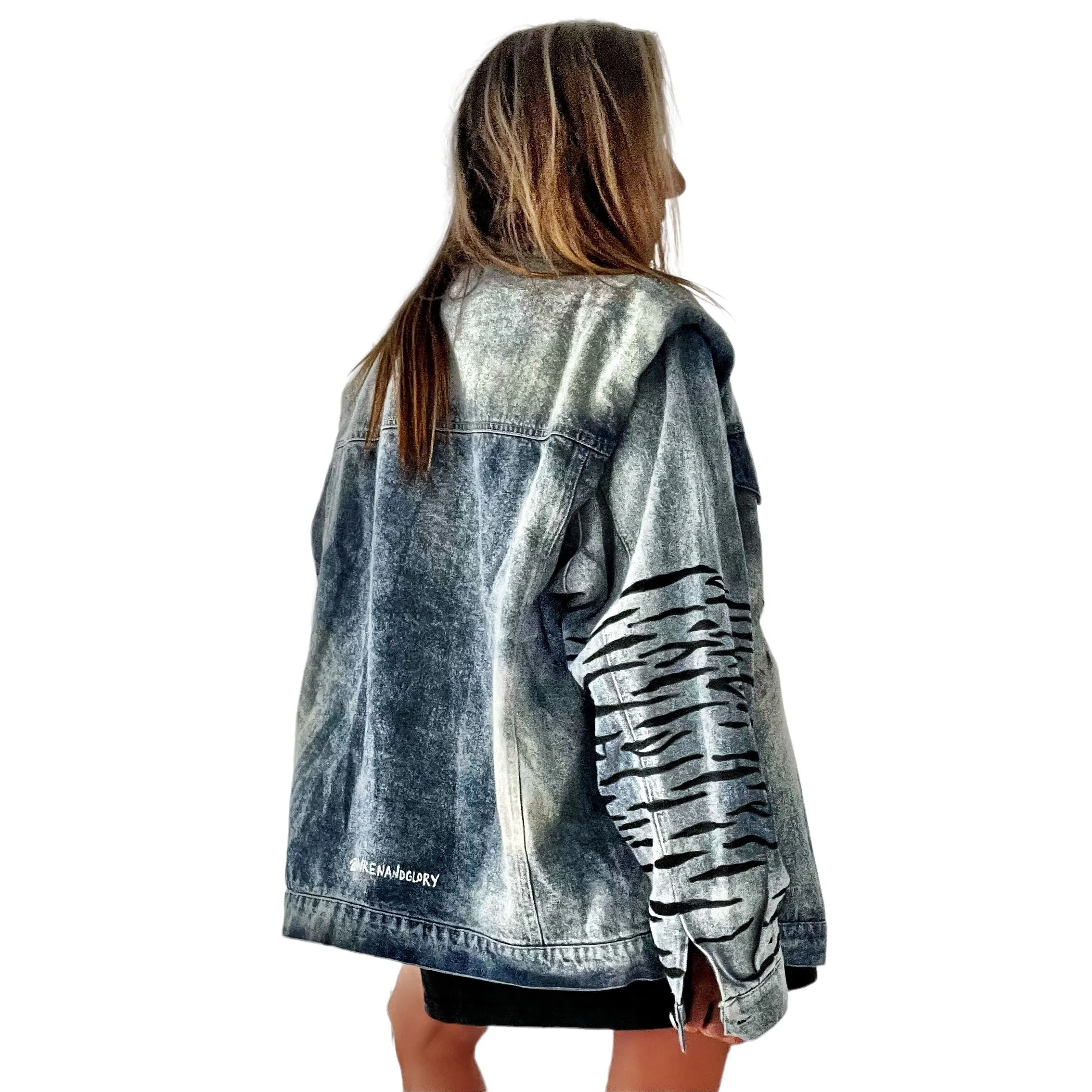 'Beyond Zebra' Denim Jacket