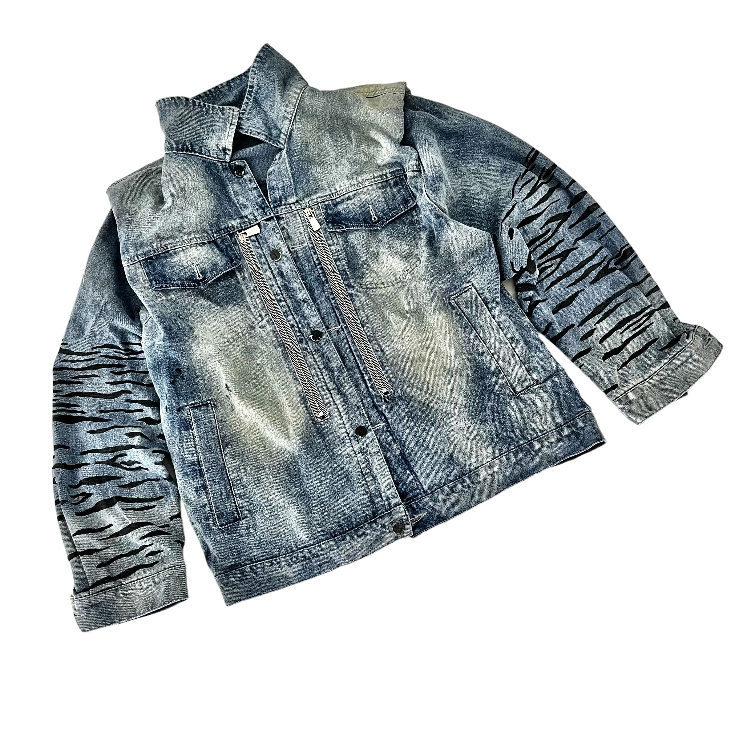 'Beyond Zebra' Denim Jacket