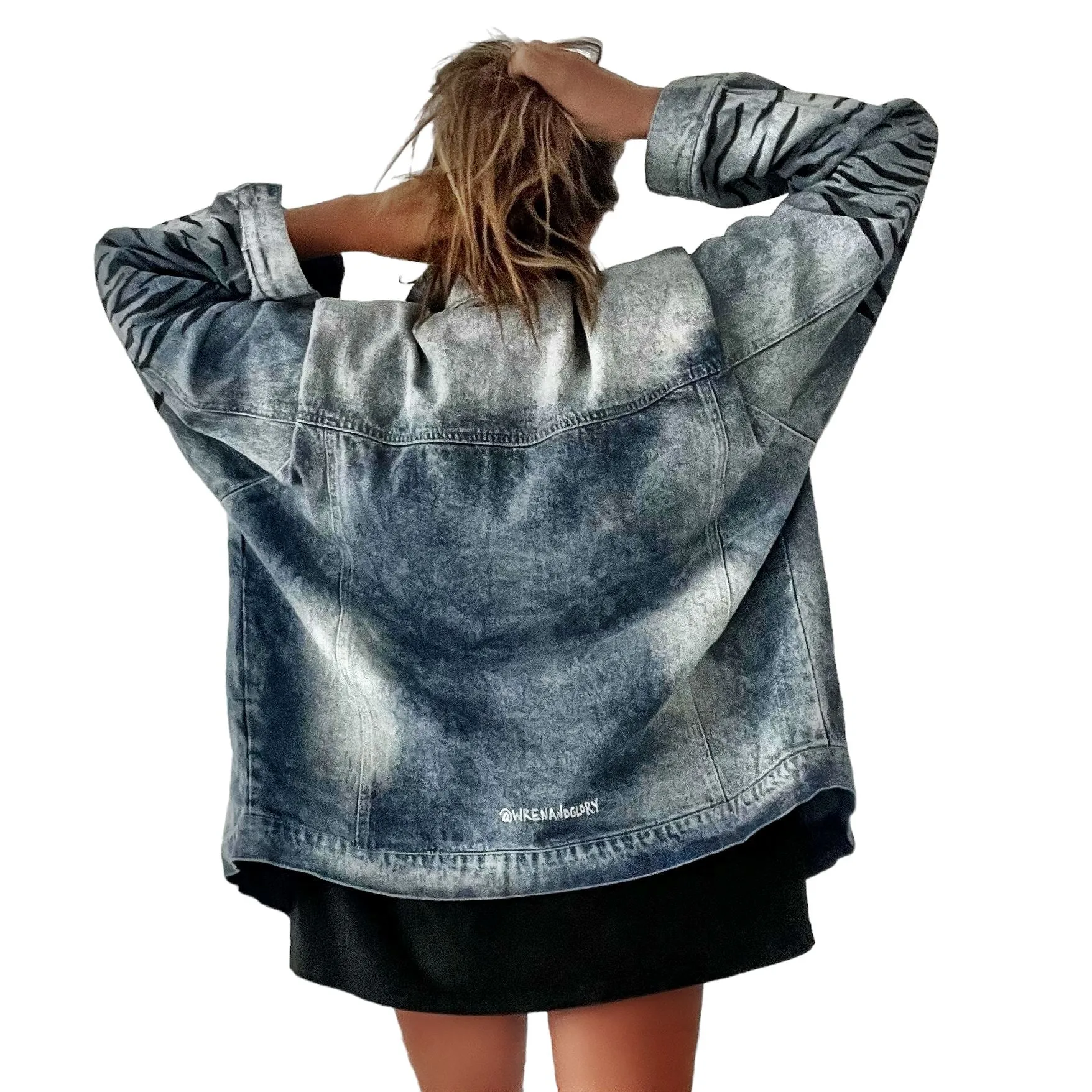 'Beyond Zebra' Denim Jacket