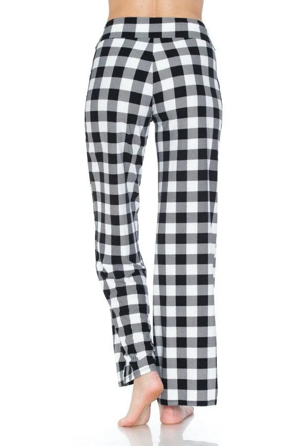 Black & White Checkered Comfortable Soft Lounge Pajama Pants