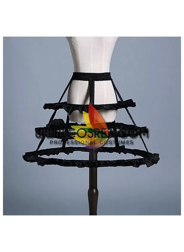 Black 3 Tier Bird Cage Petticoat