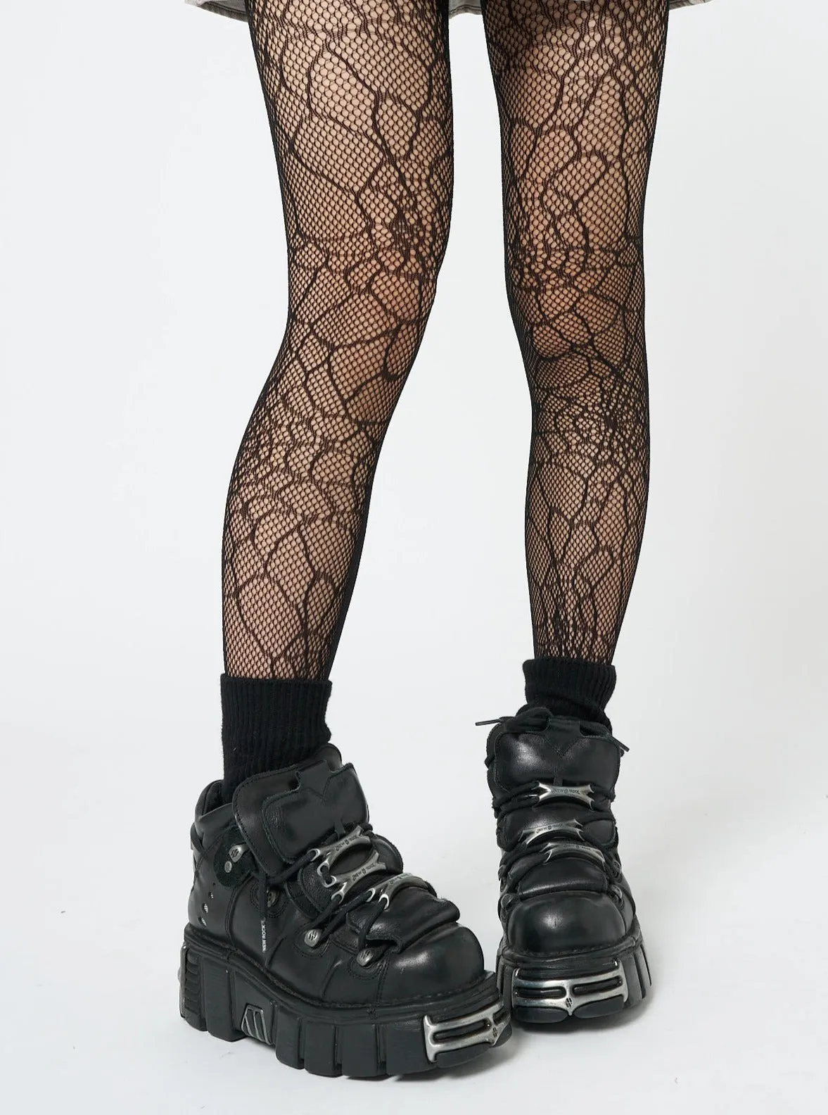 Black Forest Web Patterned Tights