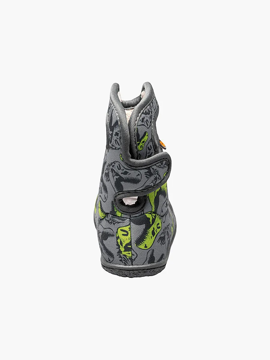 Bogs Kids Snow Boots COOL DINOS in Grey