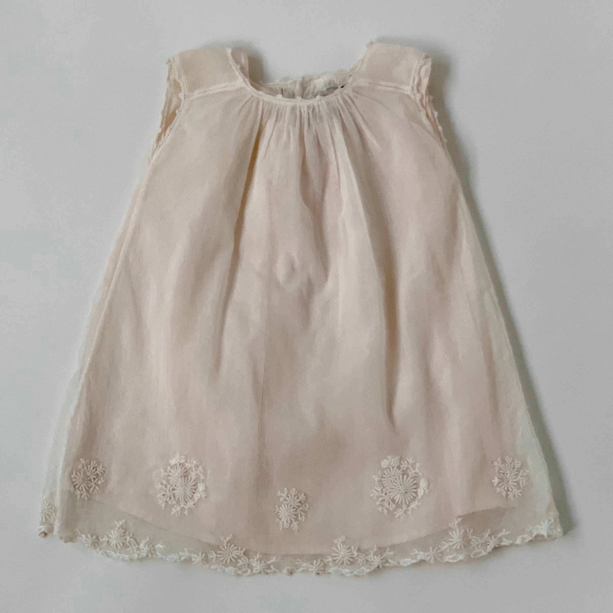 Bonpoint Pale Pink Silk And Tulle Dress: 2 Years