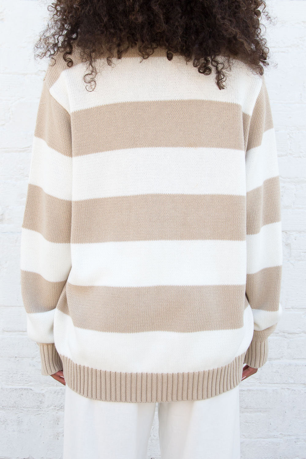 Brianna Cotton Thick Stripe Sweater