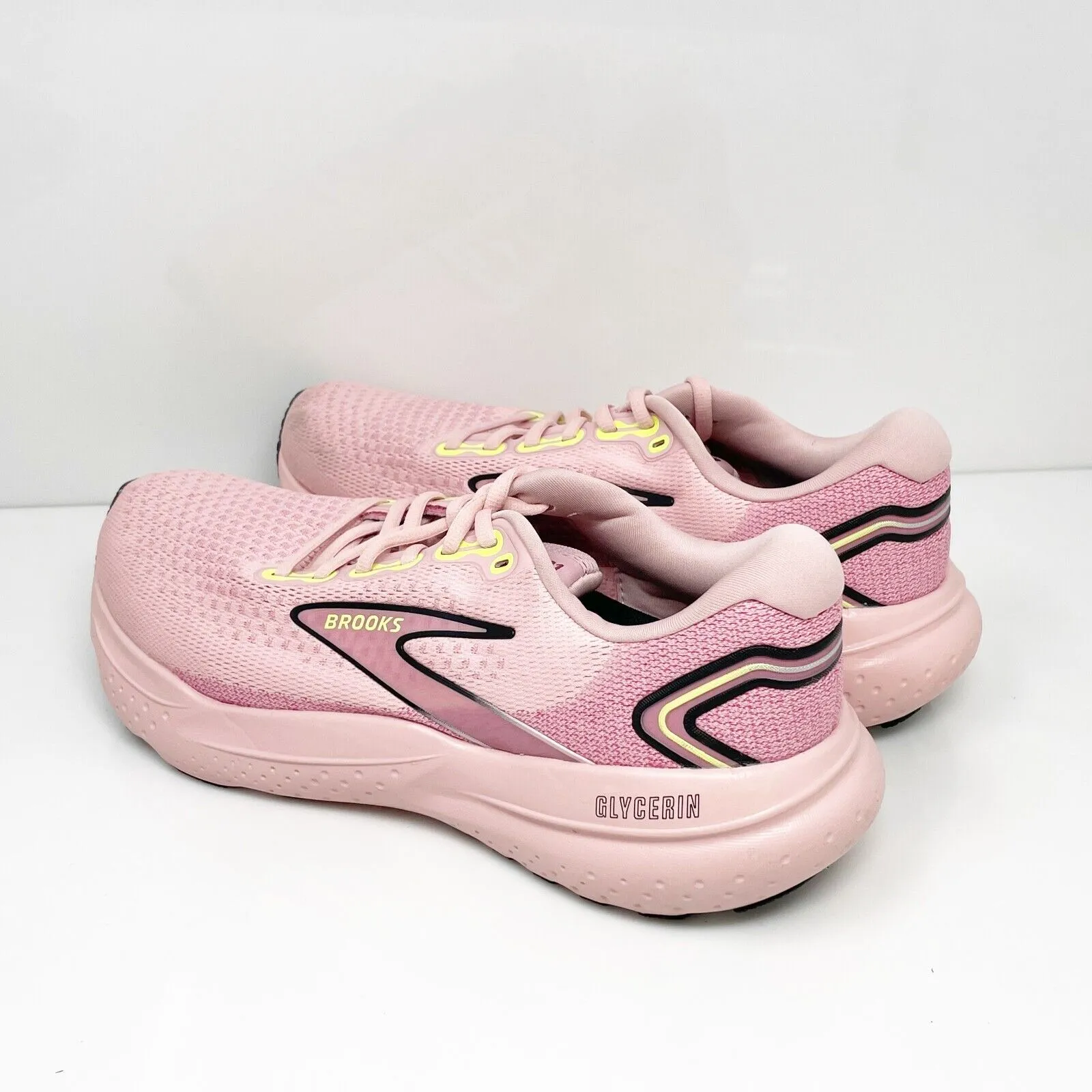 Brooks Womens Glycerin 21 1204081B612 Pink Running Shoes Sneakers Size 11 B