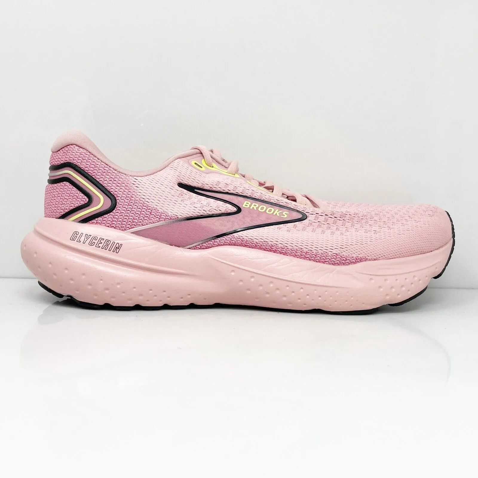 Brooks Womens Glycerin 21 1204081B612 Pink Running Shoes Sneakers Size 11 B