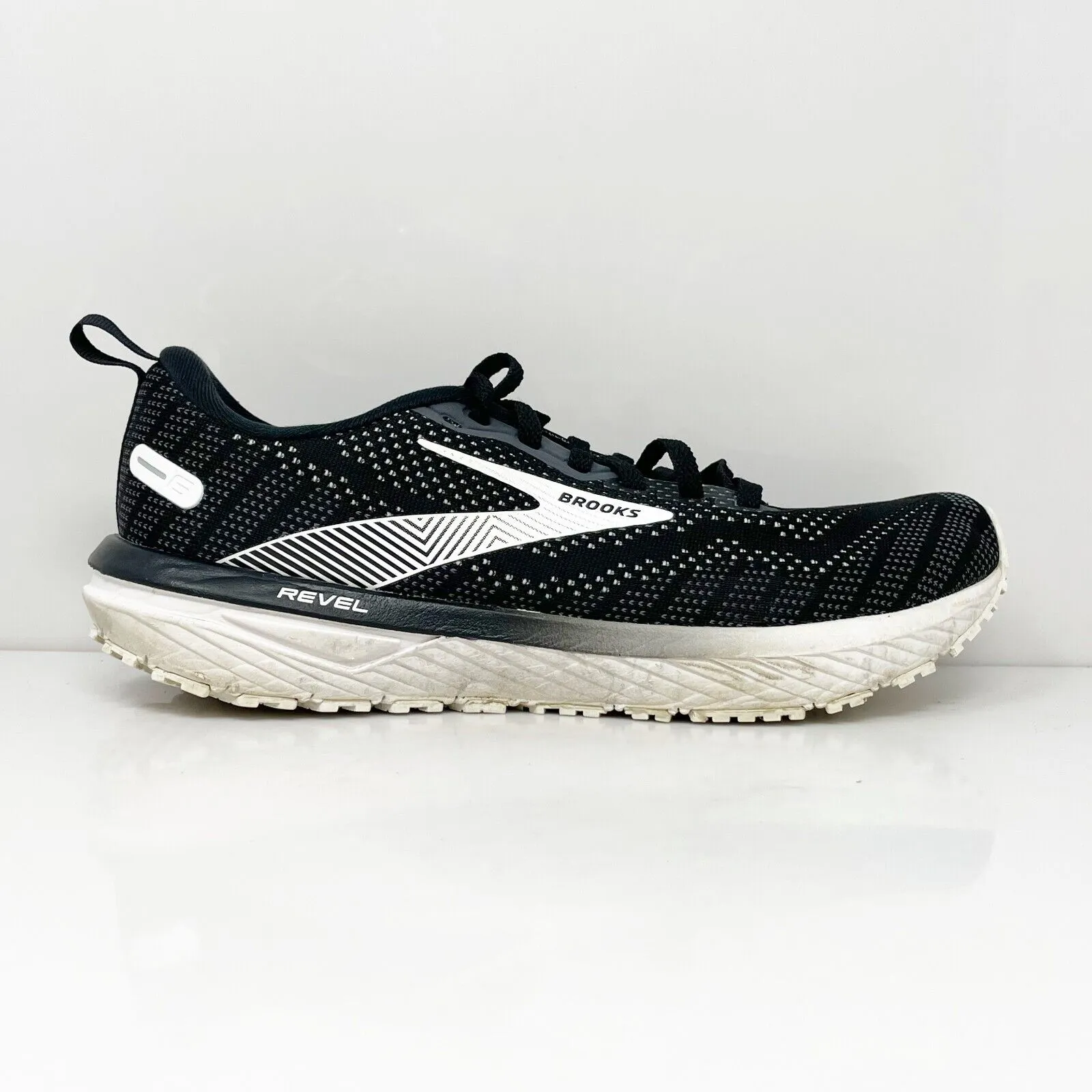 Brooks Womens Revel 6 1203861B012 Black Running Shoes Sneakers Size 8.5 B