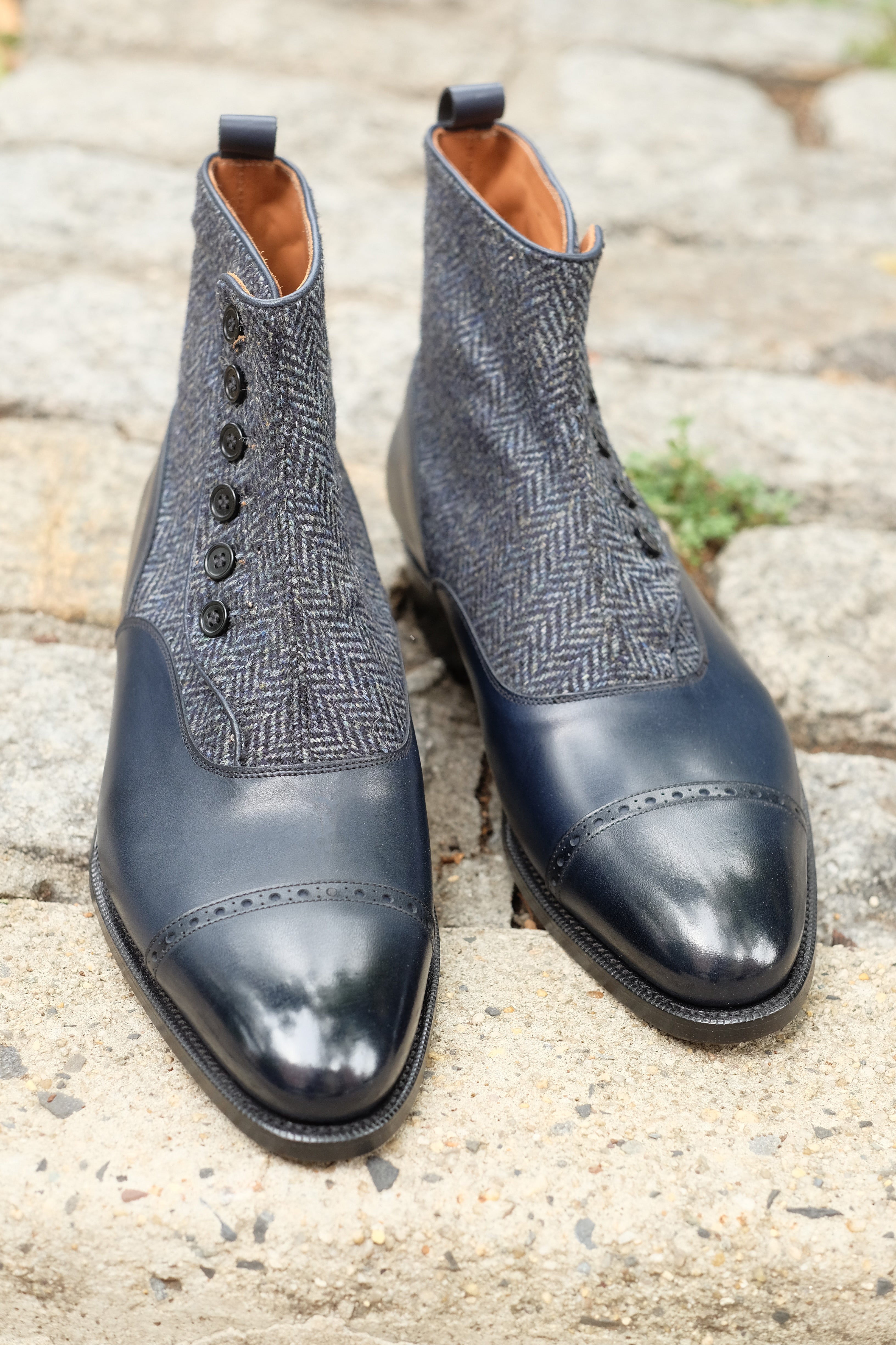 Carkeek II - Midnight Calf / Blue Tweed