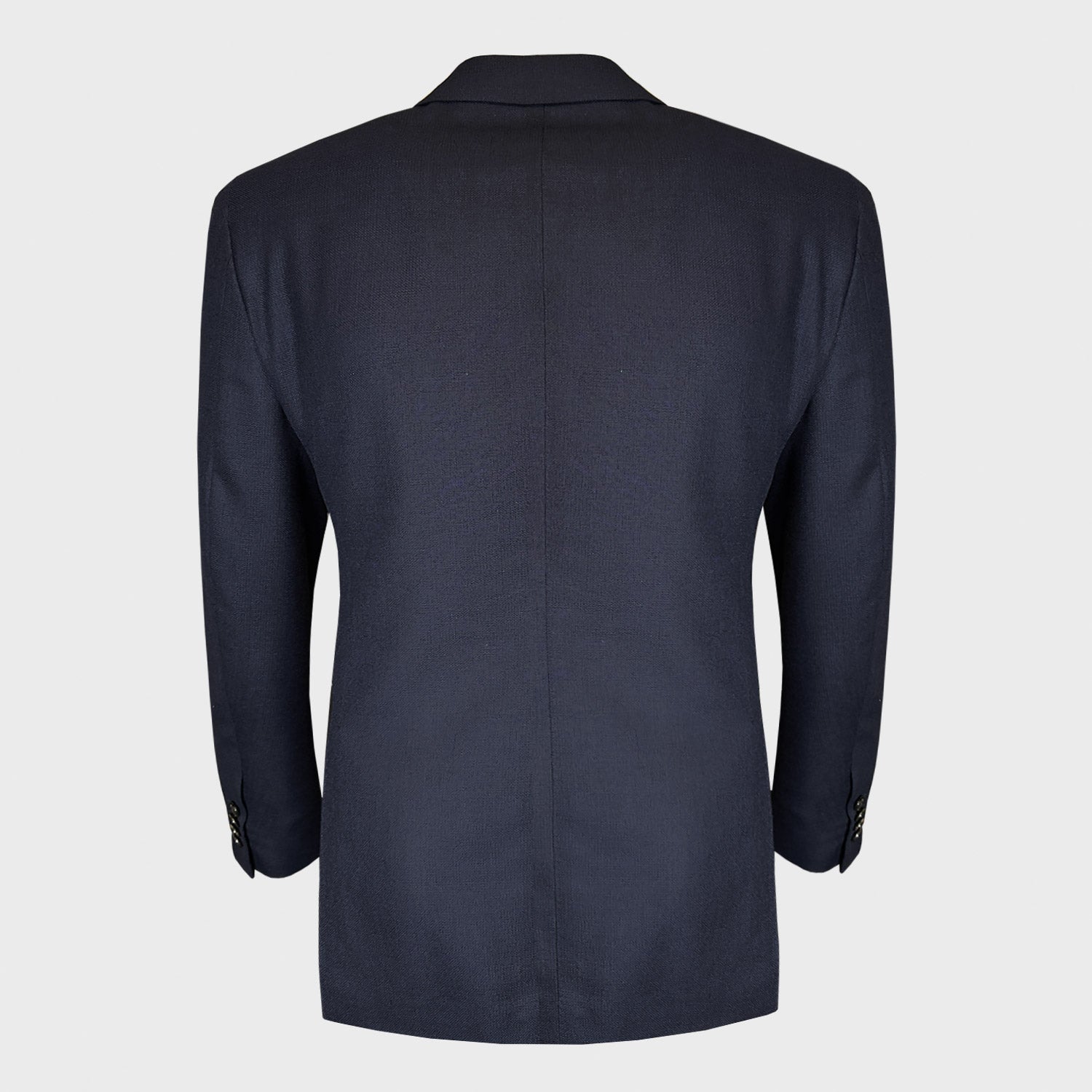 Caruso Classic Double Breasted Jacket Hopsack Wool for Spring Summer Blue