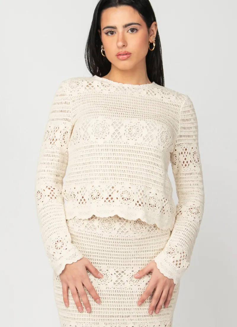 Celle Crochet Top