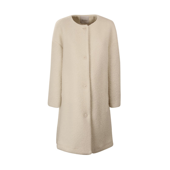 COAT MORINA Woman White Silk