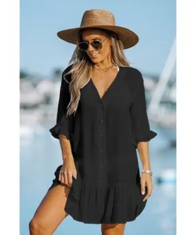 Cupshe Ruffled Cover-Up Dress