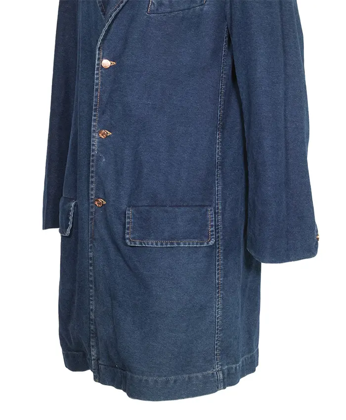 Decent Denim Vintage Trench Coat For Sale - William Jacket