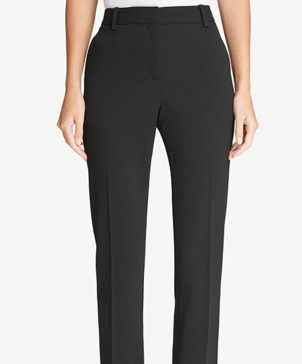 DKNY Women's Fixed Waist Skinny Pants Black Size 16