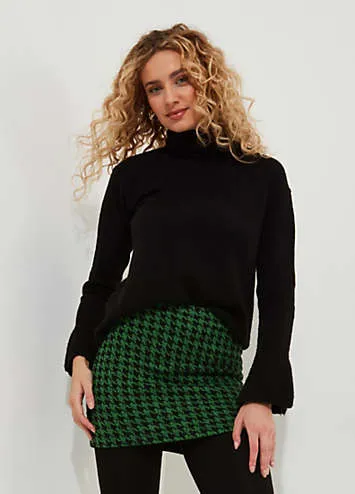 Dogtooth Check 2 in 1 Skirted Leggings by Joe Browns | Look Again