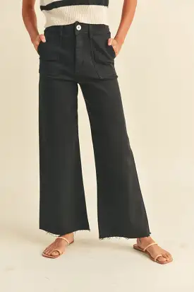 Dye & Wash Wide Leg Pants