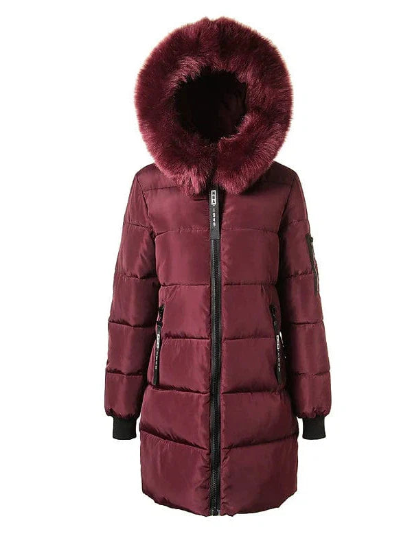 Elegant Double Breasted Wool Blend Winter Jacket for Women