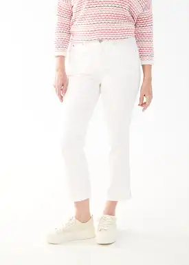 FDJ White Olivia Boot Crop Pants - 2441511