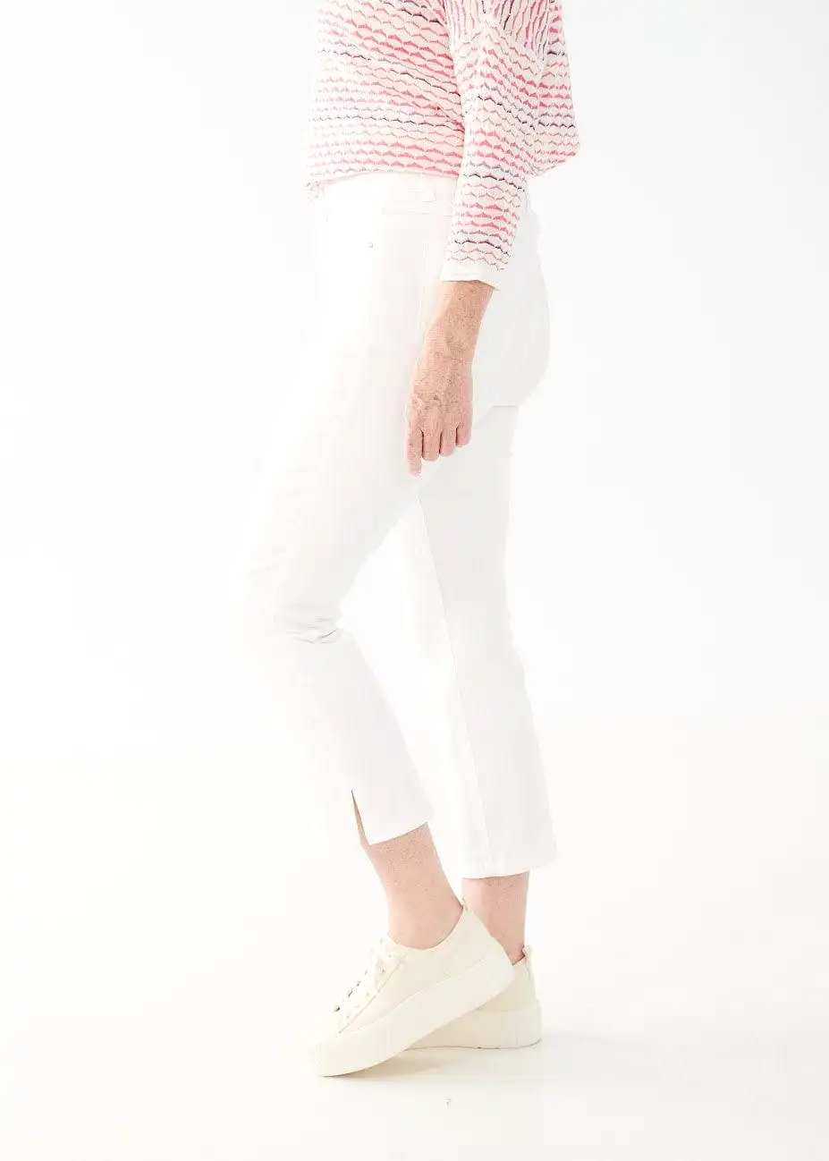 FDJ White Olivia Boot Crop Pants - 2441511