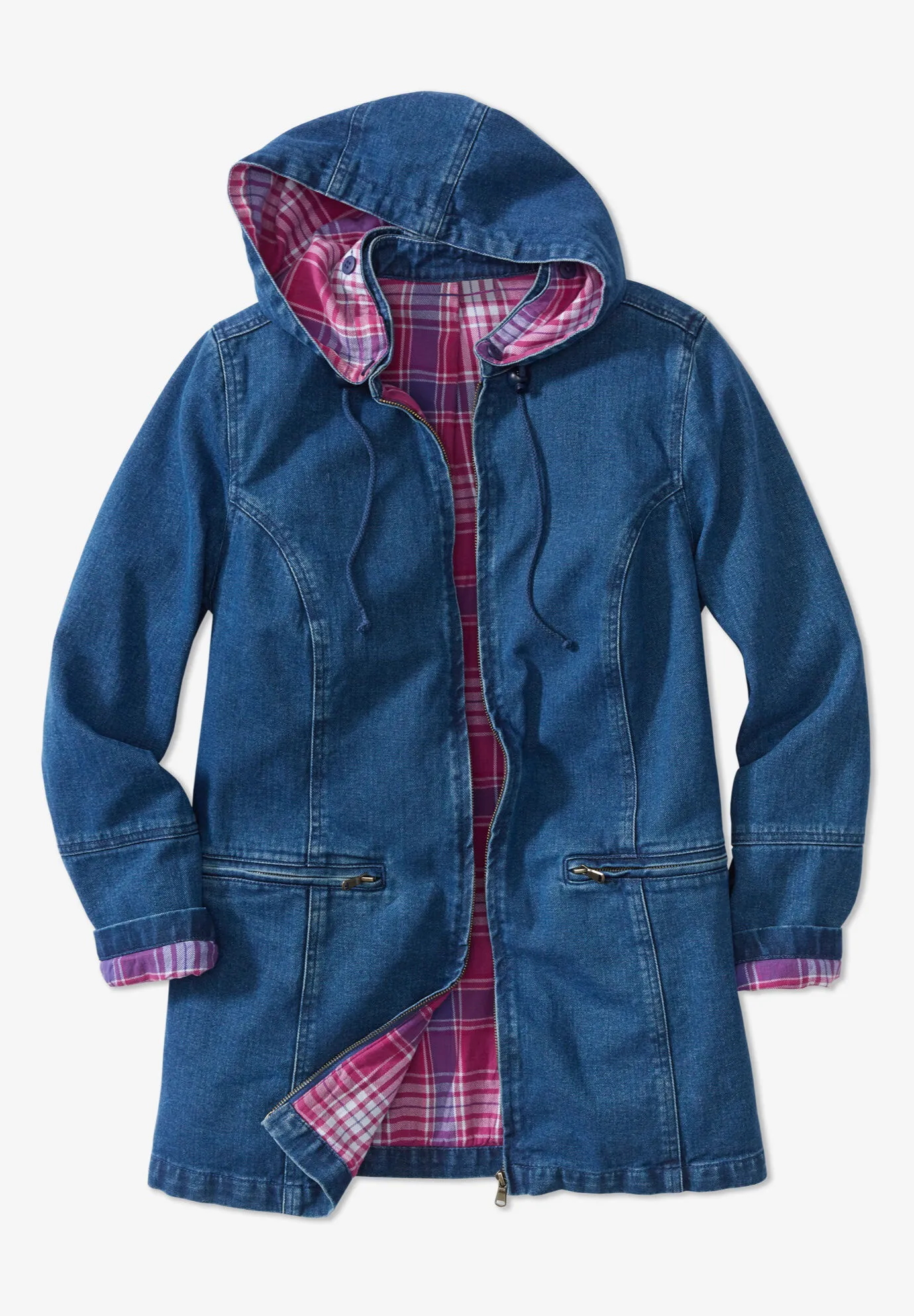 Flannel-Lined Denim Jacket