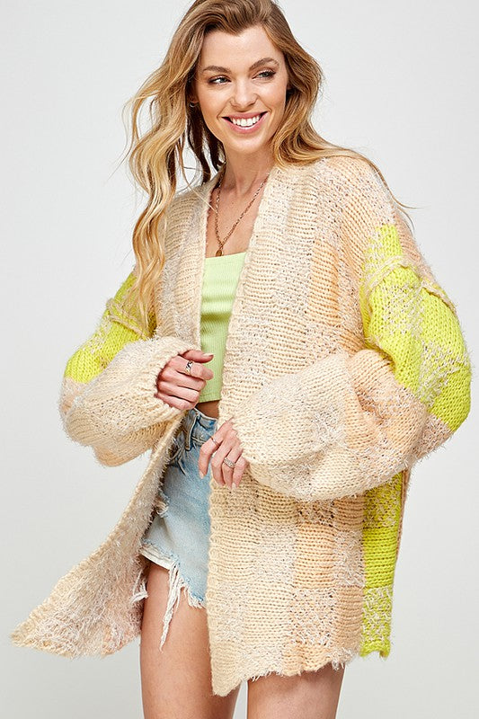 Flyaway Knit Cardigan Sweater