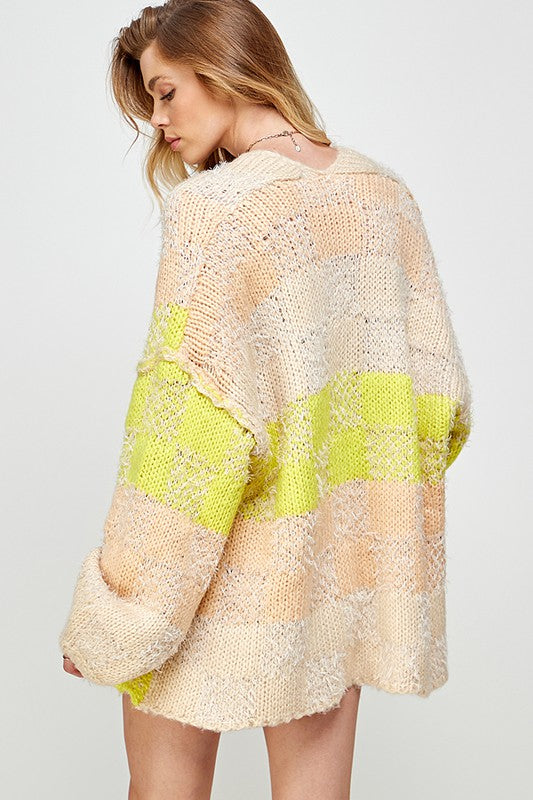 Flyaway Knit Cardigan Sweater