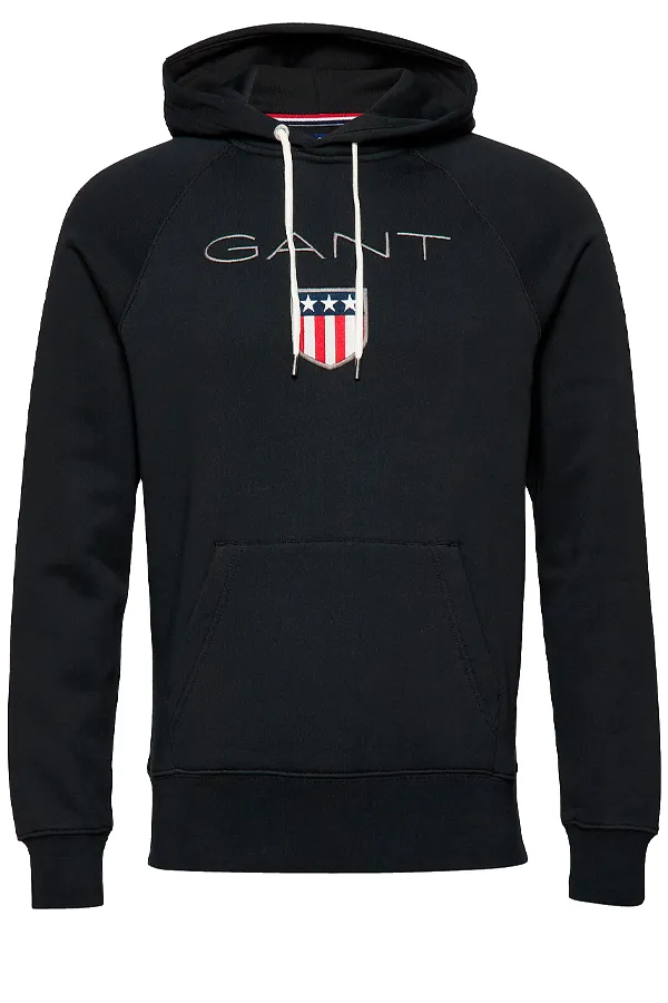 GANT Shield Hoodie Black