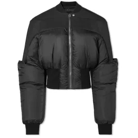 GIRDERED BOMBER JACKET - BLACK